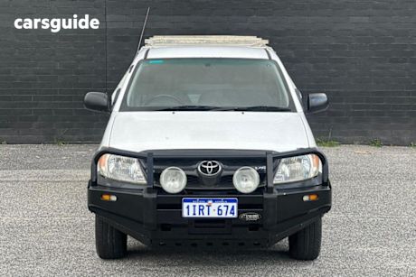 White 2008 Toyota Hilux Ute Tray SR