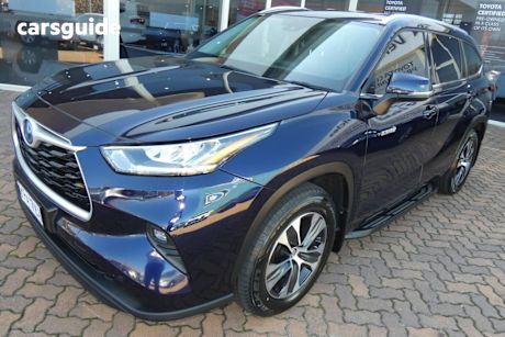 Blue 2021 Toyota Kluger Wagon Gxl Hybrid Awd