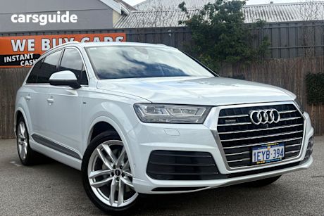 White 2015 Audi Q7 SUV TDI