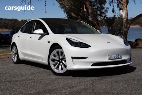 White 2022 Tesla Model 3 Sedan Long Range