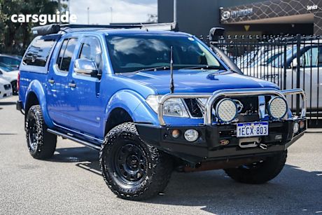 Blue 2012 Nissan Navara Dual Cab Utility St-X 550 (4X4)