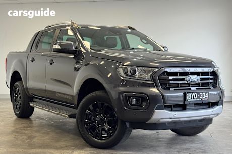 Grey 2022 Ford Ranger Double Cab Pick Up Wildtrak 2.0 (4X4)