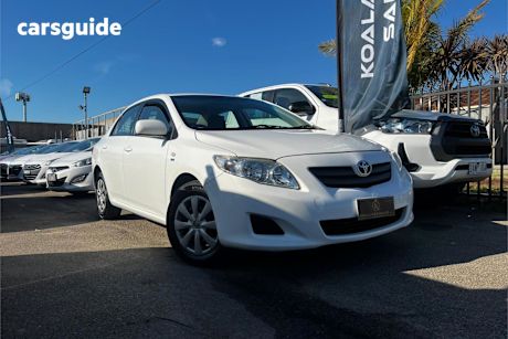 White 2009 Toyota Corolla Sedan Ascent