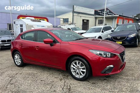 Red 2014 Mazda 3 Hatchback Maxx