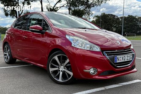 Red 2013 Peugeot 208 Hatchback Allure Premium