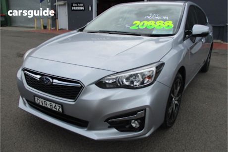 Grey 2017 Subaru Impreza Hatchback 2.0P Premium (Awd)