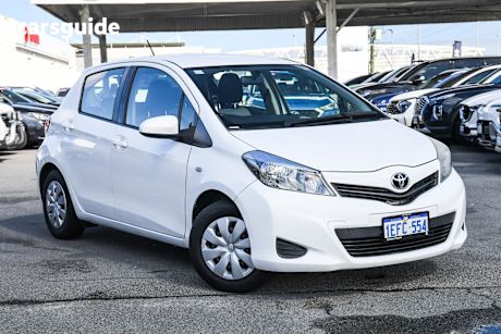White 2013 Toyota Yaris Hatch YR F