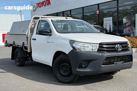 White 2016 Toyota Hilux Ute Tray WORKMATE R