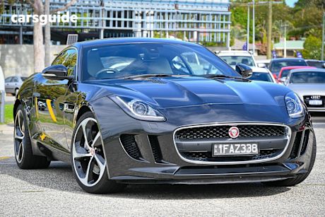 Grey 2014 Jaguar F-Type Coupe R