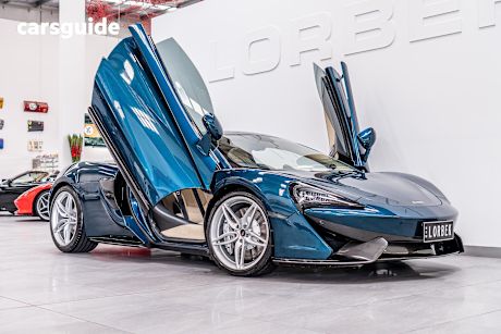 Blue 2016 McLaren 570GT Coupe