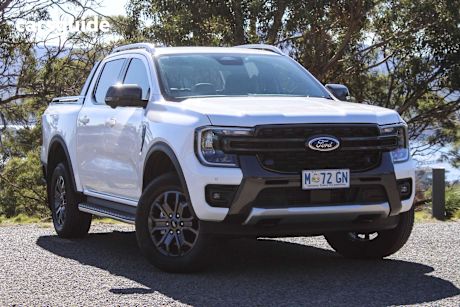 White 2024 Ford Ranger Ute Tray WILDTRAK 4X4