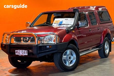 Red 2004 Nissan Navara Dual Cab Pick-up St-R (4X4)