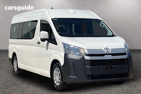 White 2021 Toyota HiAce Bus Slwb Commuter (12 Seats)