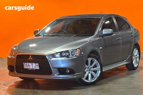 Silver 2011 Mitsubishi Lancer Hatchback Vr-X Sportback