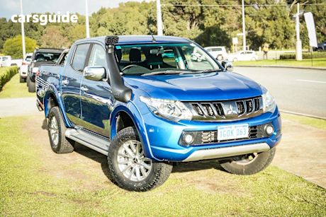 Blue 2018 Mitsubishi Triton Dual Cab Utility Gls (4X4)