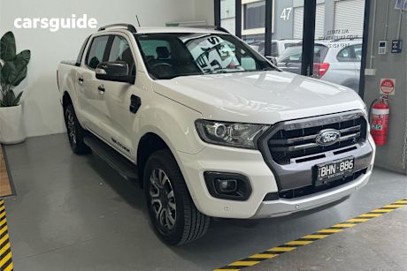 White 2019 Ford Ranger Ute Tray WILDTRAK 4X4