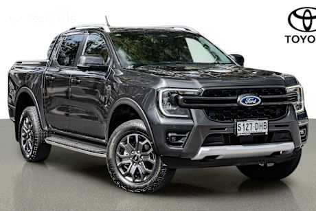 Grey 2024 Ford Ranger Ute Tray WILDTRAK 4X4