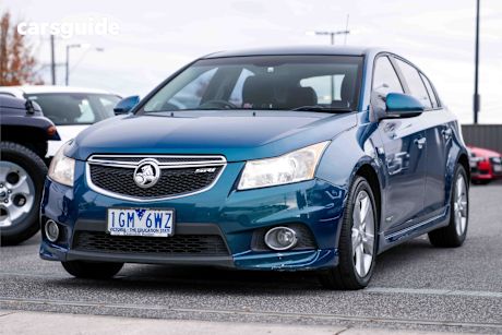 Blue 2012 Holden Cruze Hatchback Sri