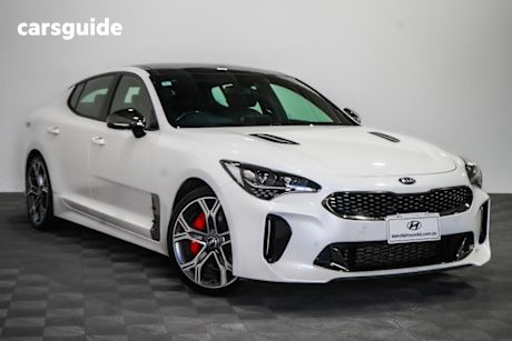White 2017 Kia Stinger Sedan Gt (Black Leather)