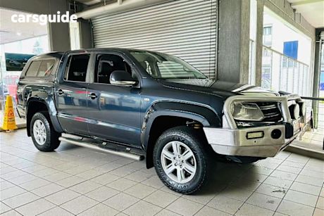 Blue 2014 Volkswagen Amarok Dual Cab Utility Tdi420 Highline (4X4)