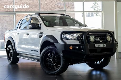 White 2019 Ford Ranger Ute Tray WILDTRAK 4X4