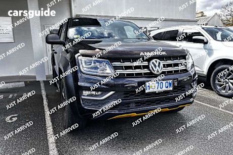 Black 2018 Volkswagen Amarok Ute Tray TDI550 DARK LABEL 4X4