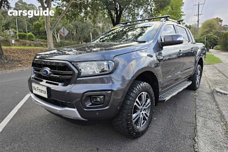 Grey 2021 Ford Ranger Double Cab Pick Up Wildtrak 2.0 (4X4)