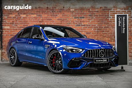 Blue 2024 Mercedes-Benz C63 Sedan S E Performance Mhev
