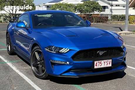 Blue 2018 Ford Mustang Coupe Fastback 2.3 Gtdi