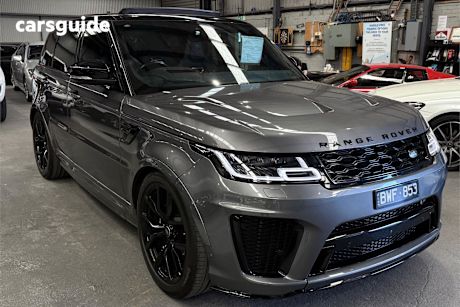 Grey 2019 Land Rover Range Rover Sport SUV V8SC SVR 4X4