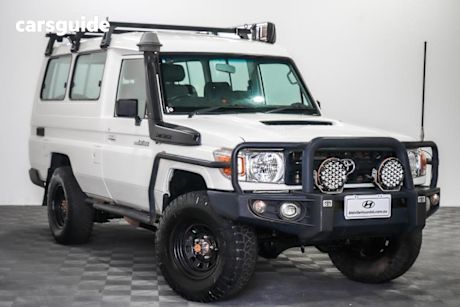 White 2014 Toyota Landcruiser Wagon Workmate (4X4)