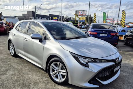 Silver 2020 Toyota Corolla Hatchback Ascent Sport (Hybrid)