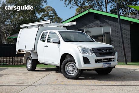 White 2019 Isuzu D-MAX Ute Tray SX 4X4