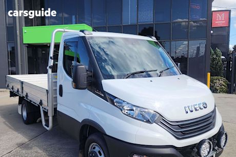 White 2023 Iveco Daily Ute Tray 45C18 TRADIE MADE 4X2