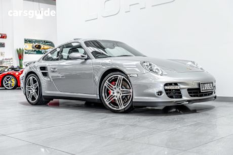 Silver 2007 Porsche 911 Coupe Turbo (4Wd)