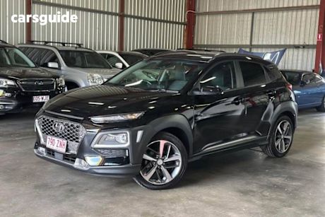 Black 2019 Hyundai Kona SUV HIGHLANDER