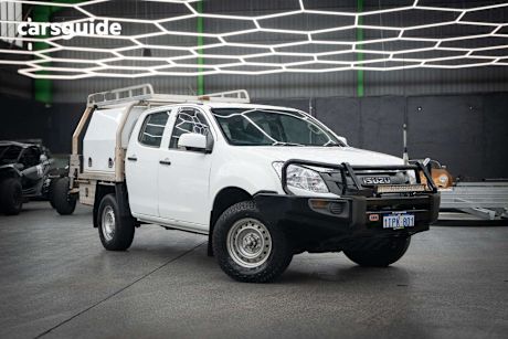 White 2014 Isuzu D-MAX Ute Tray SX 4X4