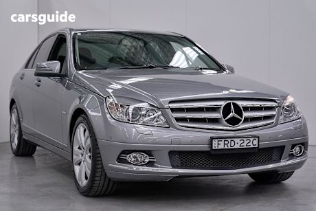 Silver 2009 Mercedes-Benz C-CLASS Sedan C200 KOMPRESSOR AVANTGARDE R