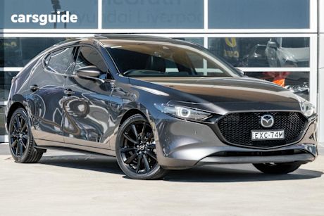 Grey 2022 Mazda 3 Hatchback G25 Astina