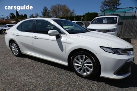 White 2021 Toyota Camry Sedan Ascent
