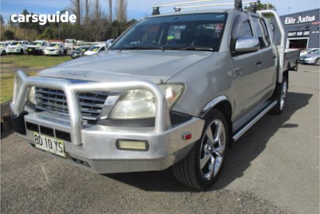 Silver 2009 Toyota Hilux Dual Cab Pick-up Workmate