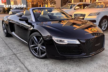 Black 2014 Audi R8 Convertible Spyder 4.2 Fsi Quattro