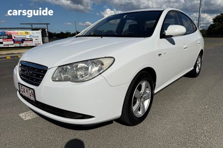White 2007 Hyundai Elantra Sedan SX