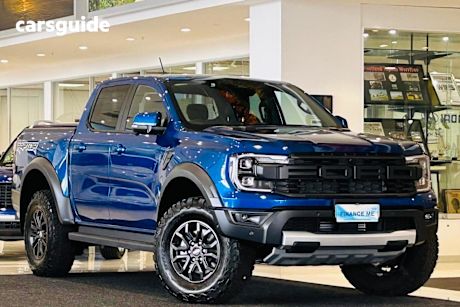 Blue 2024 Ford Ranger Ute Tray RAPTOR 4X4