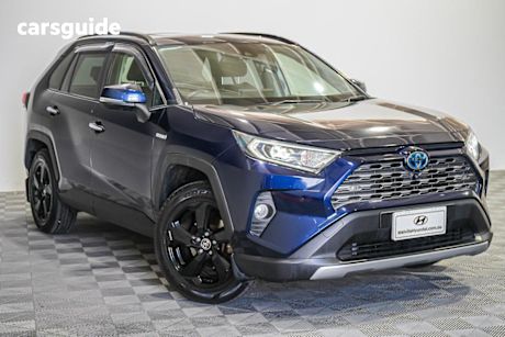 Blue 2019 Toyota RAV4 Wagon Cruiser Awd Hybrid