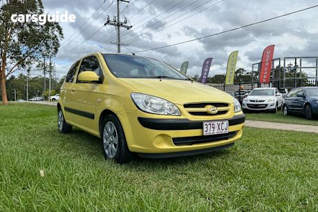 Yellow 2006 Hyundai Getz Hatchback 1.6