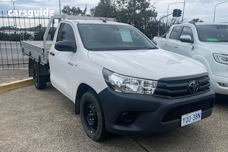White 2021 Toyota Hilux Cab Chassis Workmate (4X2)