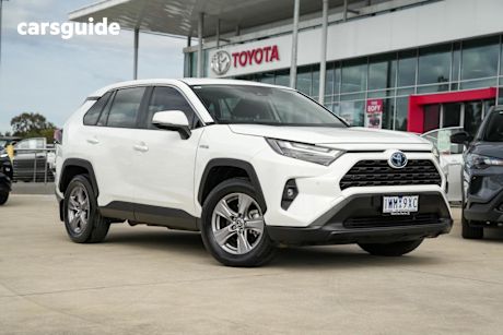 White 2022 Toyota RAV4 Wagon Gx (2Wd) Hybrid