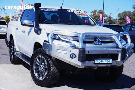White 2020 Mitsubishi Triton Double Cab Pick Up Gls (4X4)