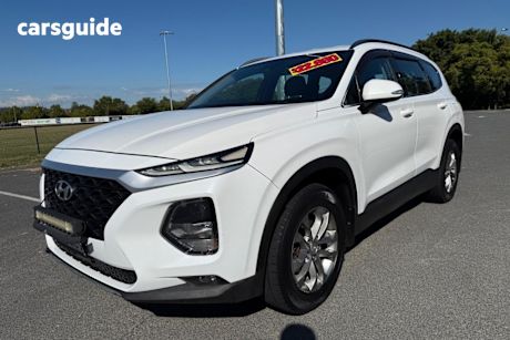 White 2018 Hyundai Santa FE Wagon Active Crdi (Awd)
